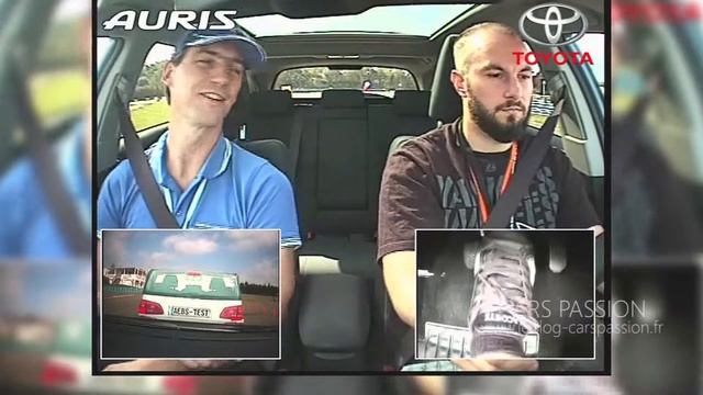 Réactions : freinage d'urgence automatique Toyota Auris Hybride смотреть онлайн