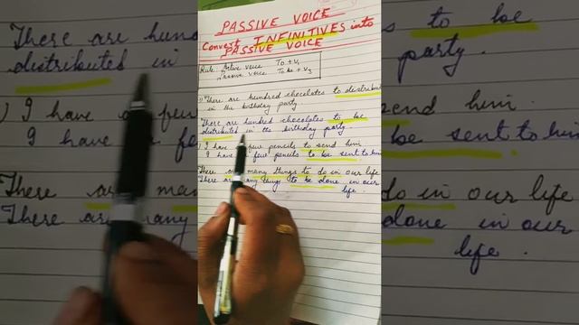 Convert Infinitives into passive voice (passive voice#17) смотреть онлайн