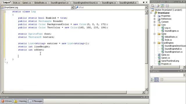 🔴 Base Log Class (1) • Drum Game (cf. Guitar Hero®) • XNA and C# Game Dev • MonoGame • (Pt. 14) смотреть онлайн