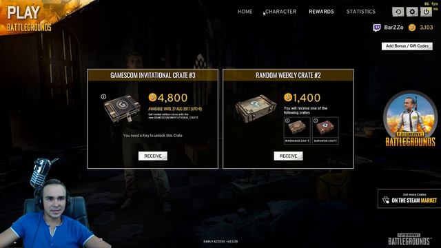 Открываю кейсы PlayerUnknown's Battlegrounds (PUBG) смотреть онлайн