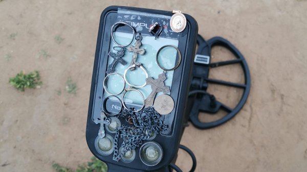 пробую симплекс на деле. nokta Makro Simplex