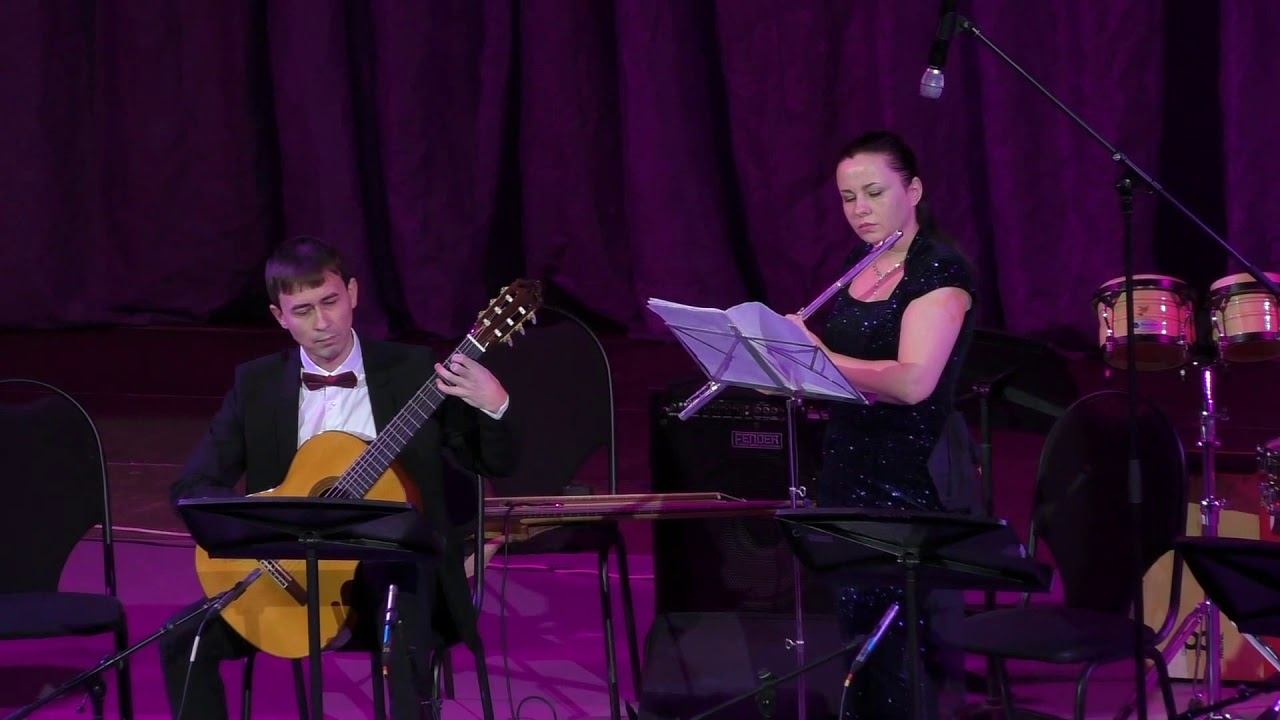 Рождество с гитарой 2019. Дуэт Иван Афанасьев и Анна Клименко, гитара и флейта