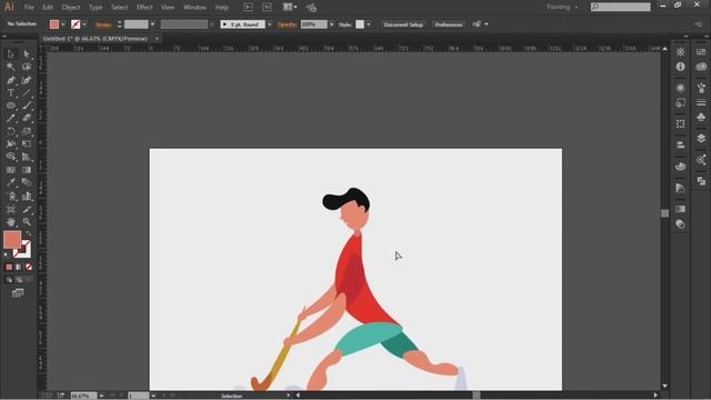 How to illustration with ellipse and curvature tool speed art смотреть онлайн