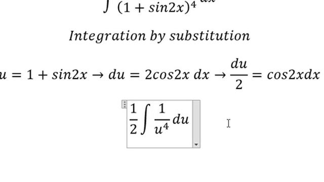 Calculus Help: Integral ∫ cos2x/(1+sin2x)^4 dx - Integration by substitution - Techniques смотреть онлайн
