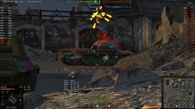 Пробил на Т-50-2 ИС-4 ББшкой в борт под углом через гуслю! смотреть онлайн