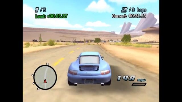 Cars The Video Game Sally's Sunshine Circuit