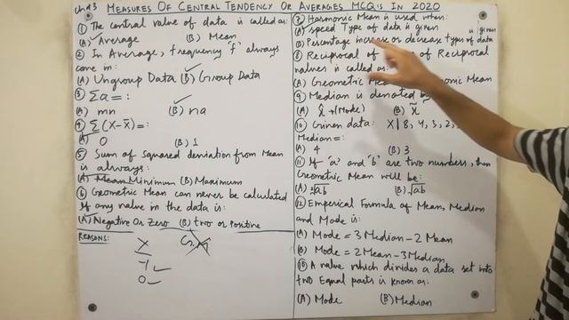 Measures of Central Tendency or Averages Multiple Choice(MCQ) in 2020 | Mode | Median | Mean смотреть онлайн