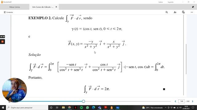 Aula 13 - Cálculo III - Integral de um campo sobre uma curva смотреть онлайн