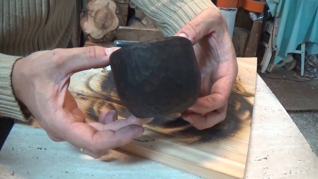 Обжиг деревянной куксы  Подробно. Roasting Kuksa
