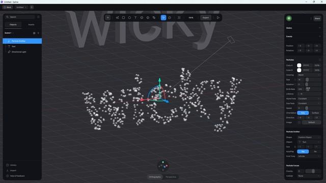 Particles Text Effect (Spline Tutorial) смотреть онлайн