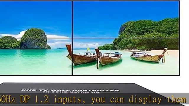 ISEEVY 4K60 UHD Video Wall Controller 2x2 1x2 2x1 1x3 3x1 1x4 4x1 TV Wall Controller for 4 TV Splic смотреть онлайн