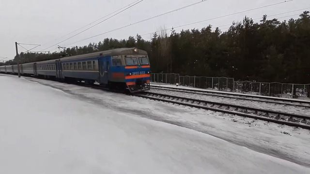 [БЧ] Электричка ЭР9Т-693.близ.оп.Печинский. смотреть онлайн
