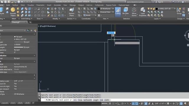 AutoCAD demo - Part 1 - modeling the walls in 3D смотреть онлайн