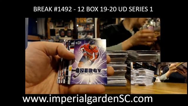 BREAK #1492 : 12 BOX CASE BREAK 19-20 UD SERIES 1 HOBBY NHL HOCKEY BOX смотреть онлайн