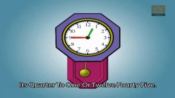 Learn To Tell The Time On Clock - Telling Time for Children - What's The Time? - Nursery Rhymes