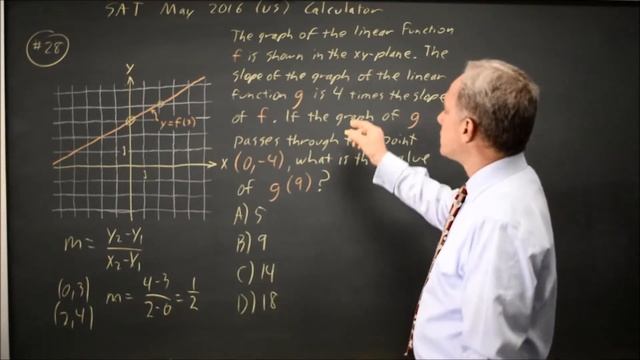 SAT Test 5: Linear equations - question #4-28 смотреть онлайн