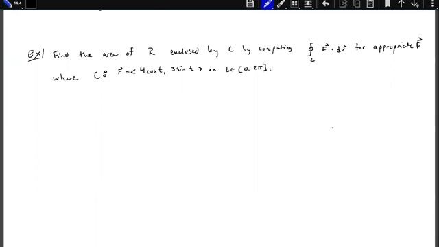 14.4 Green's Theorem (examples) (2/2) смотреть онлайн