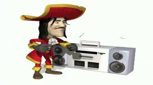 Пират флексит под магнитофон с пиратской музыкой в светлой и тёмной теме