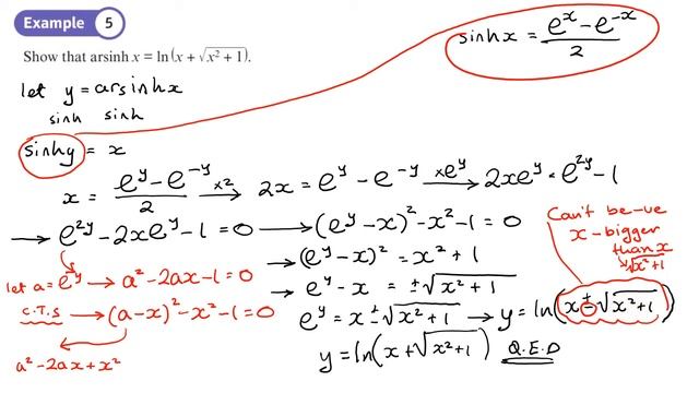 6.2 Inverse Hyperbolic Functions (CORE 2 - Chapter 6: Hyperbolic functions) смотреть онлайн