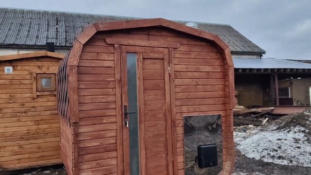 Компактная баня квадро 2 м с наружной топкой! смотреть онлайн