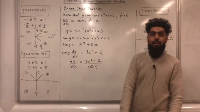 Edexcel A level Maths: Derivatives of Inverse Trigonometric Functions смотреть онлайн