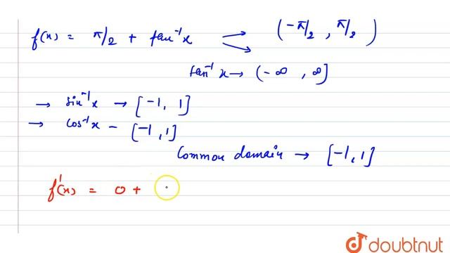 The maximum and minimum values of `f(x)=sin^(-1)x+cos^(-1)x+tan^(-1)x` respectively is смотреть онлайн