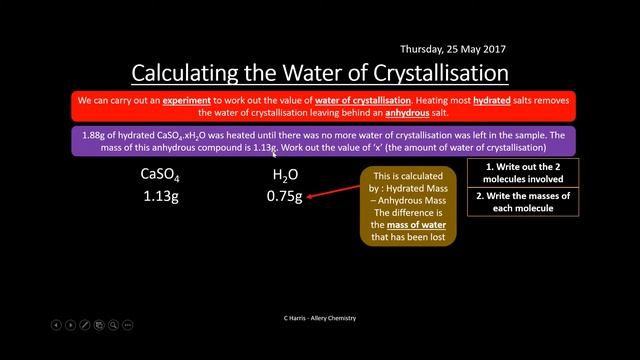 OCR B SALTERS (EL) Formulae, equations and amount of substance REVISION смотреть онлайн