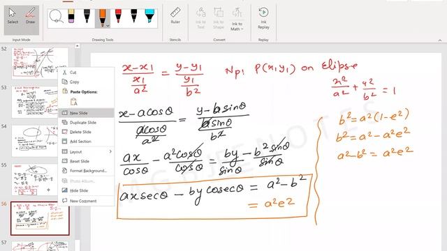Ellipse , Hyperbola ,CHORD OF CONTACT, PAIR OF TANGENT, TANGENT ,NORMAL смотреть онлайн