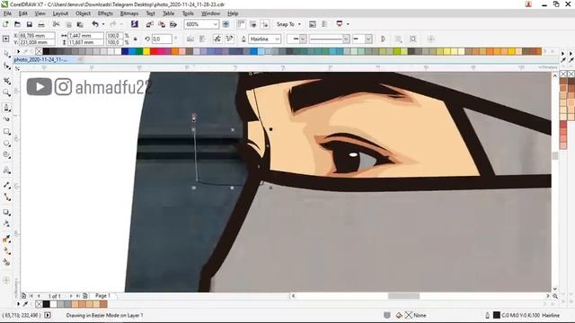 Vector Hijab Tutorial | Corel Draw смотреть онлайн