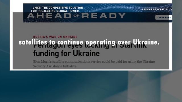 Musk No longer seeking Funding from the Pentagon for Ukraine internet смотреть онлайн