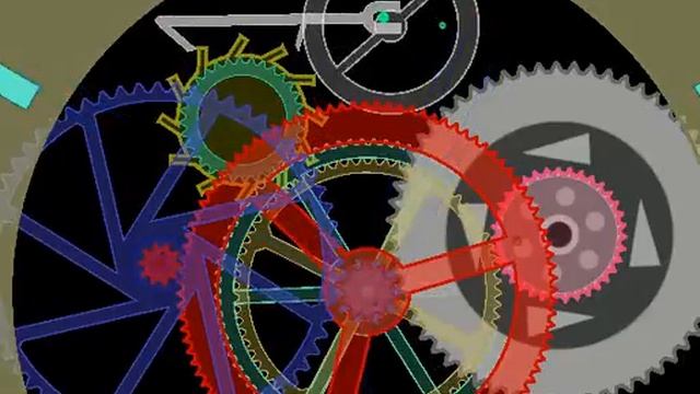 Real time analog clock with full clockwork (upgrated) in PHUN смотреть онлайн