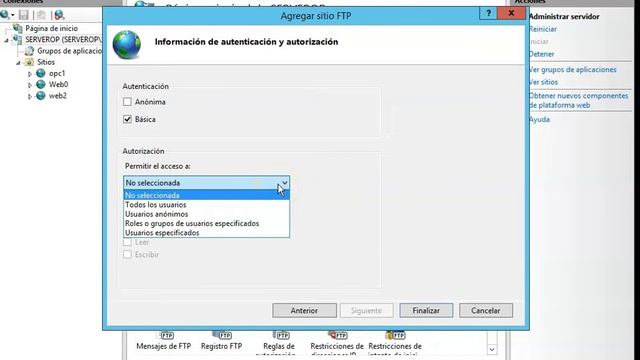 CONFIGURACION DE SERVIDOR FTP con Windows 2012 server R2 смотреть онлайн