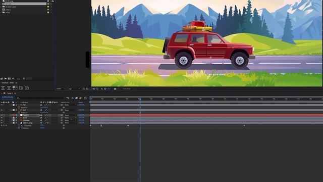 Car animation - After Effects Tutorial for Beginners смотреть онлайн
