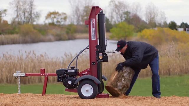 BOSS 35 Ton Commercial Grade Gas Log Splitter смотреть онлайн