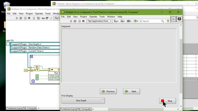 Container Controls and Indicators (Tab and Subpanel) in LabVIEW смотреть онлайн