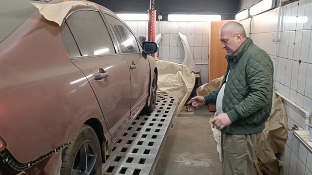 Спасли пороги на Honda Civic 4d