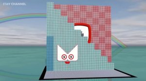 Looking for Numberblocks Cube BIGGEST 100x100x100 is Numberblokcs 1.000.000 MILLION GIANT Number