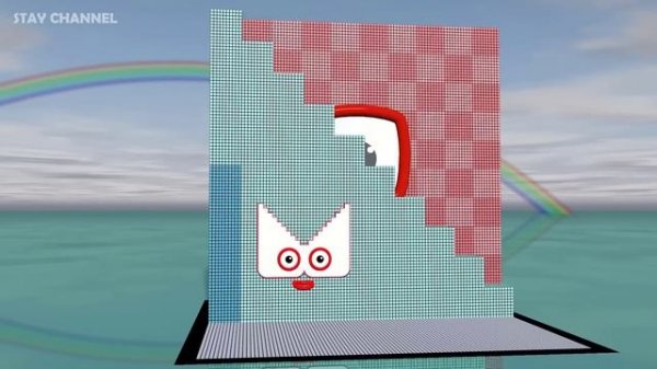 Looking for Numberblocks Cube BIGGEST 100x100x100 is Numberblokcs 1.000.000 MILLION GIANT Number