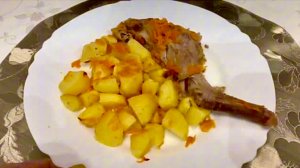 Кролик Запечённый в Духовке с Картошкой