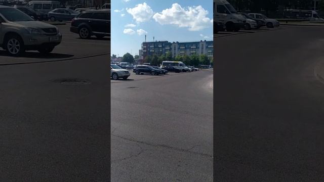 Гродно. Железнодорожный вокзал. Привокзальная площадь. смотреть онлайн