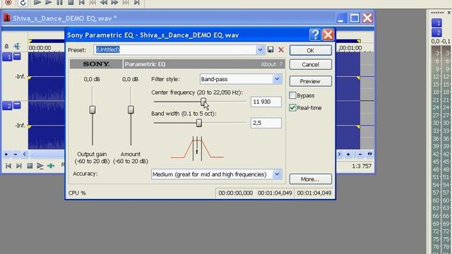 Эквализация в Sound Forge Pro 10 часть 2 (23/46) смотреть онлайн