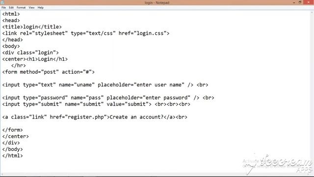How To design a login page in HTML Web Page Using Notepad | simple code | Uishaper смотреть онлайн
