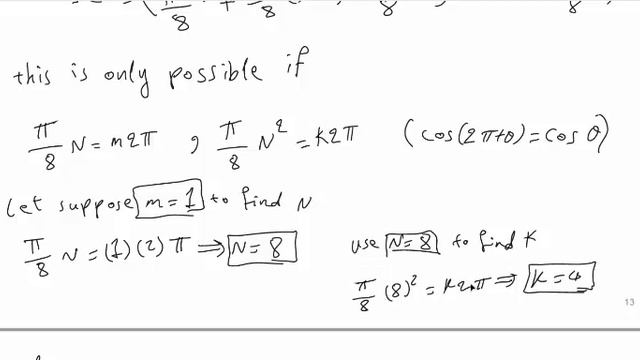 Signal and System - for the signal x[n]=cos(pi/8*n^2) is this signal is periodic or not حل لسؤال смотреть онлайн
