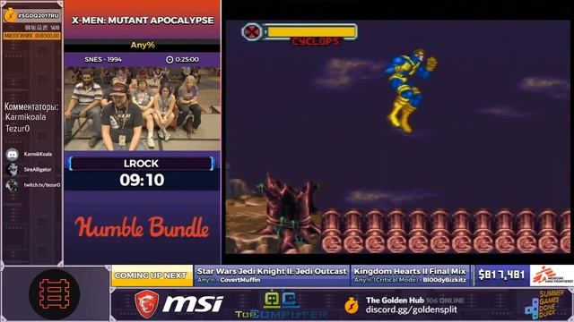 SGDQ 2017 Russian restream X Men Mutant Apocalypse смотреть онлайн