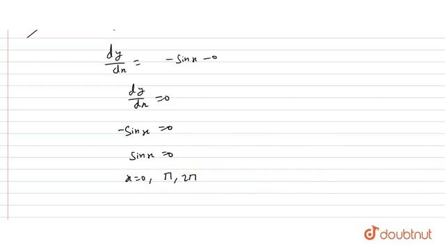 Find the points on the curve y = (cosx-1) in [0,2p, wherethe tangentis parallel to X-axis. | 12 ... смотреть онлайн