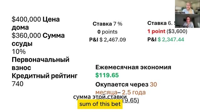 Как снизить Процентную Ставку по Ипотеке | Lower Interest Rate #DiscountPoints #interestrates2024 смотреть онлайн