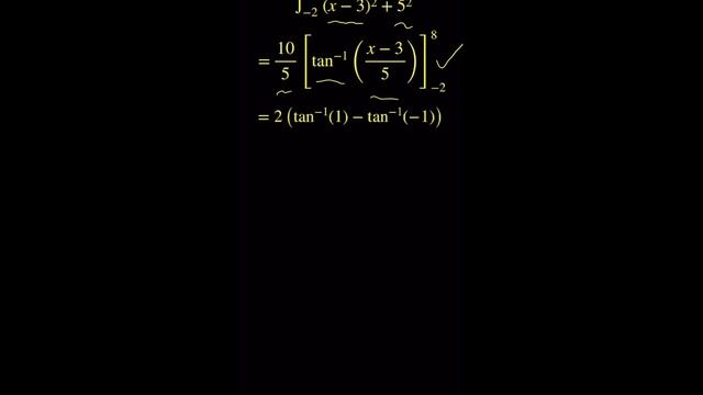 ∫ 10/(x² - 6x + 34) dx [-2, 8]. How to solve this integration problem? смотреть онлайн