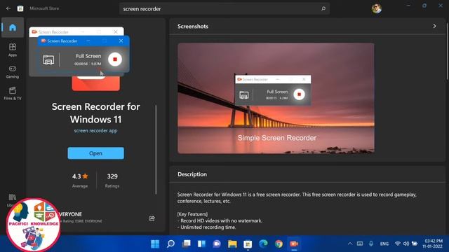 SCREEN RECORDER FOR WINDOWS 11 PC OR LAPTOPS | BEST SCREEN RECORDER FOR WINDOWS 11🤩 | #pk #youtube смотреть онлайн