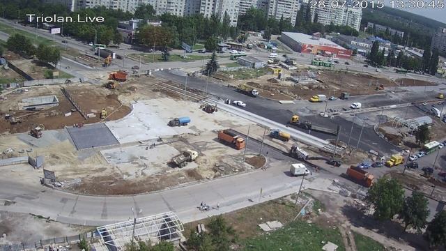 Triolan.Live - Харьков, станция метро "Победа" - вид на перекресток (28-07-2015) смотреть онлайн