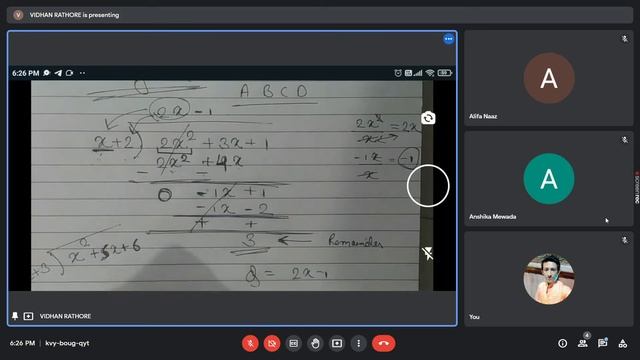 Sunday 24-04-2022 maths Polynomials || Division Algorithm || exercise 2.4 смотреть онлайн